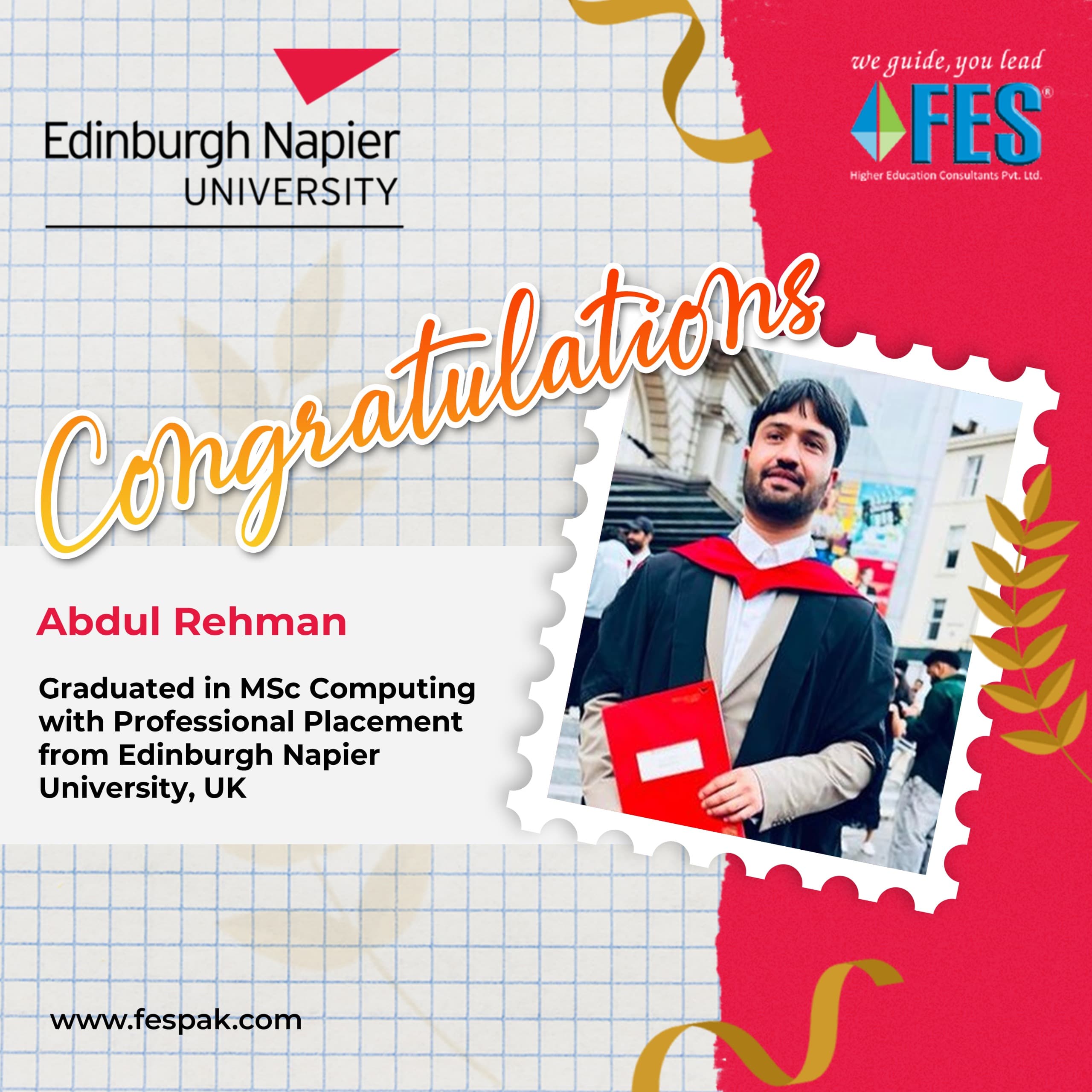 FES graduate success story 30