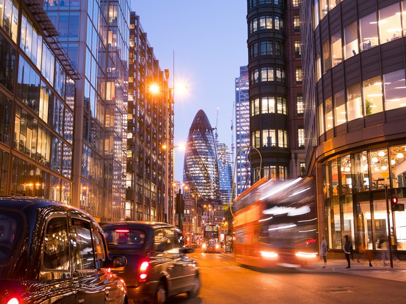 London office building skyscraper, working & meeting